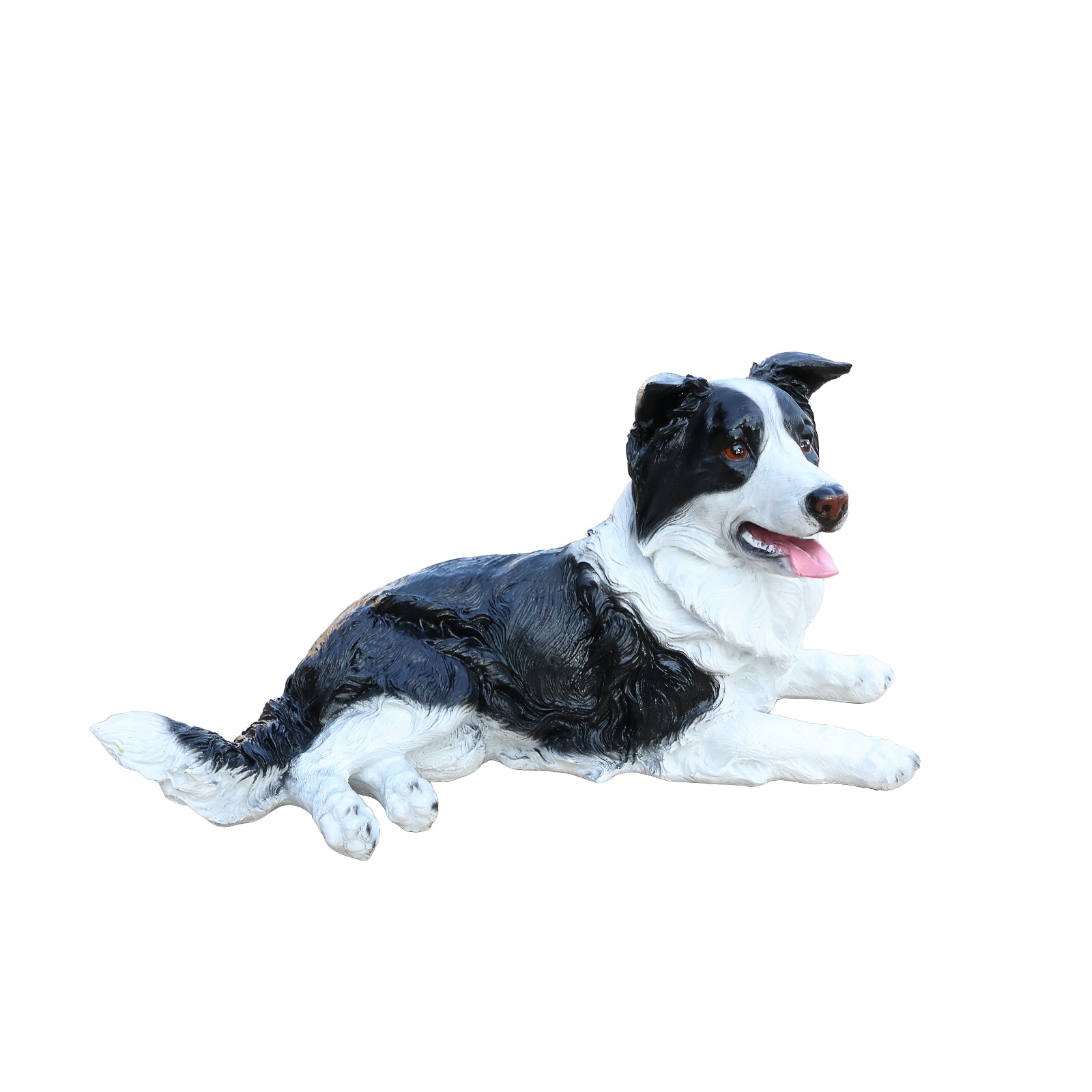 Outdoor Garden Border Collie Dog Statue Greeter by HouseOfZazla