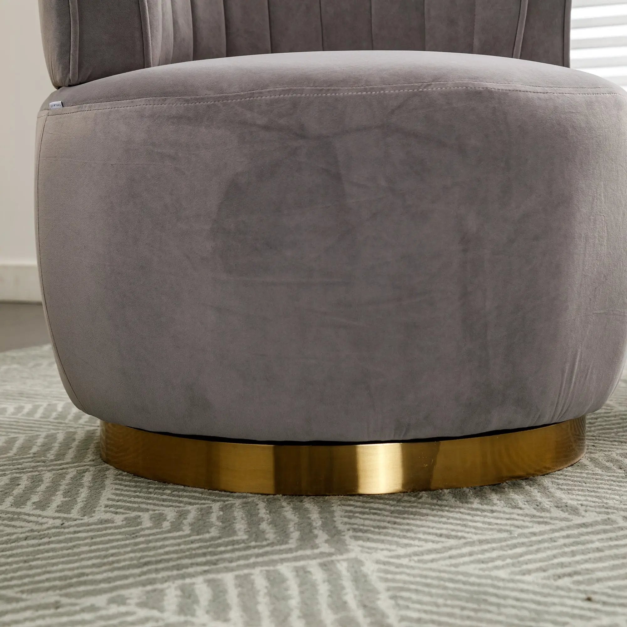 360 Degree Swivel Cuddle Barrel Accent Sofa Chairs by BLAKHOM