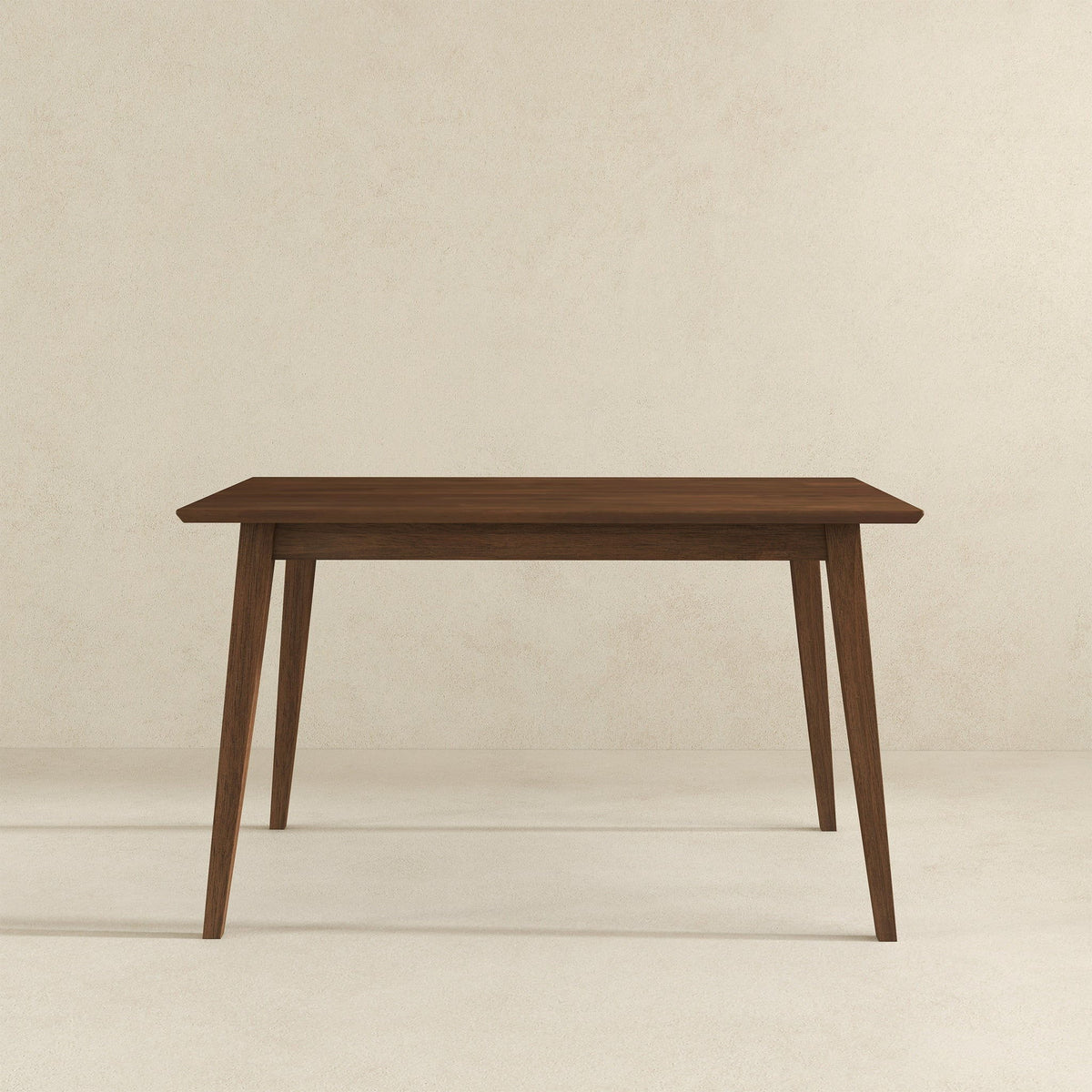 Rectangular Modern Dining Table with Solid Wood Construction – Dark Brown or White, photo 14 of 40