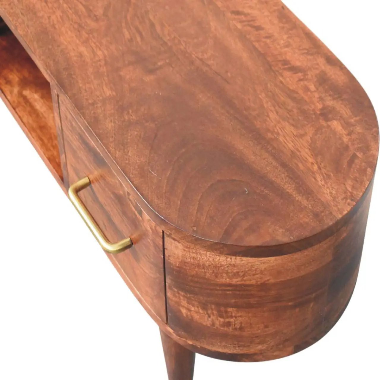 Solid Wood Two-Drawer Open-Slot Media Unit by HouseOfZazla