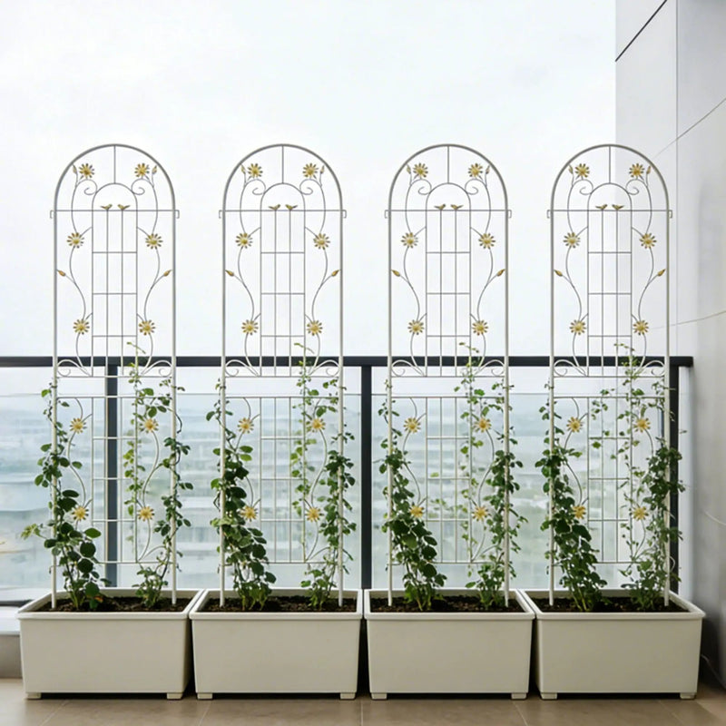Metal Garden Trellis Rustproof Trellis For Climbing Plant Outdoor Flower Support by Unique Piece Furniture