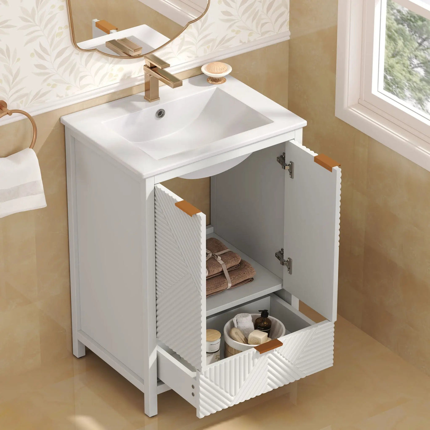 Modern Bathroom Vanity With Sink Combo by HouseOfZazla
