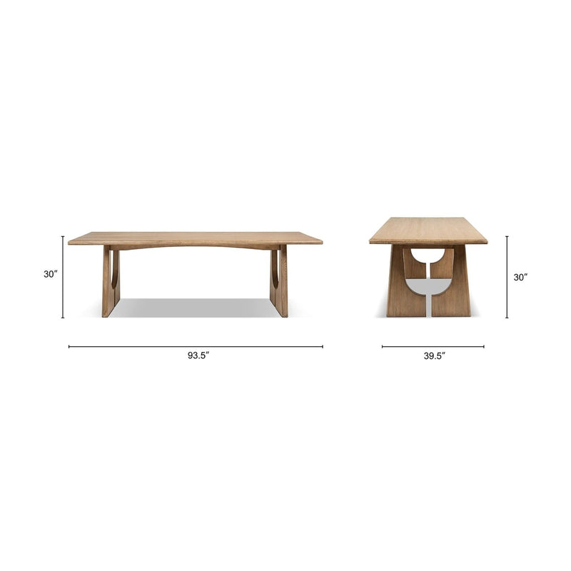 Carmel - 8 Seater Dining Table - Antique Brown by HouseOfZazla