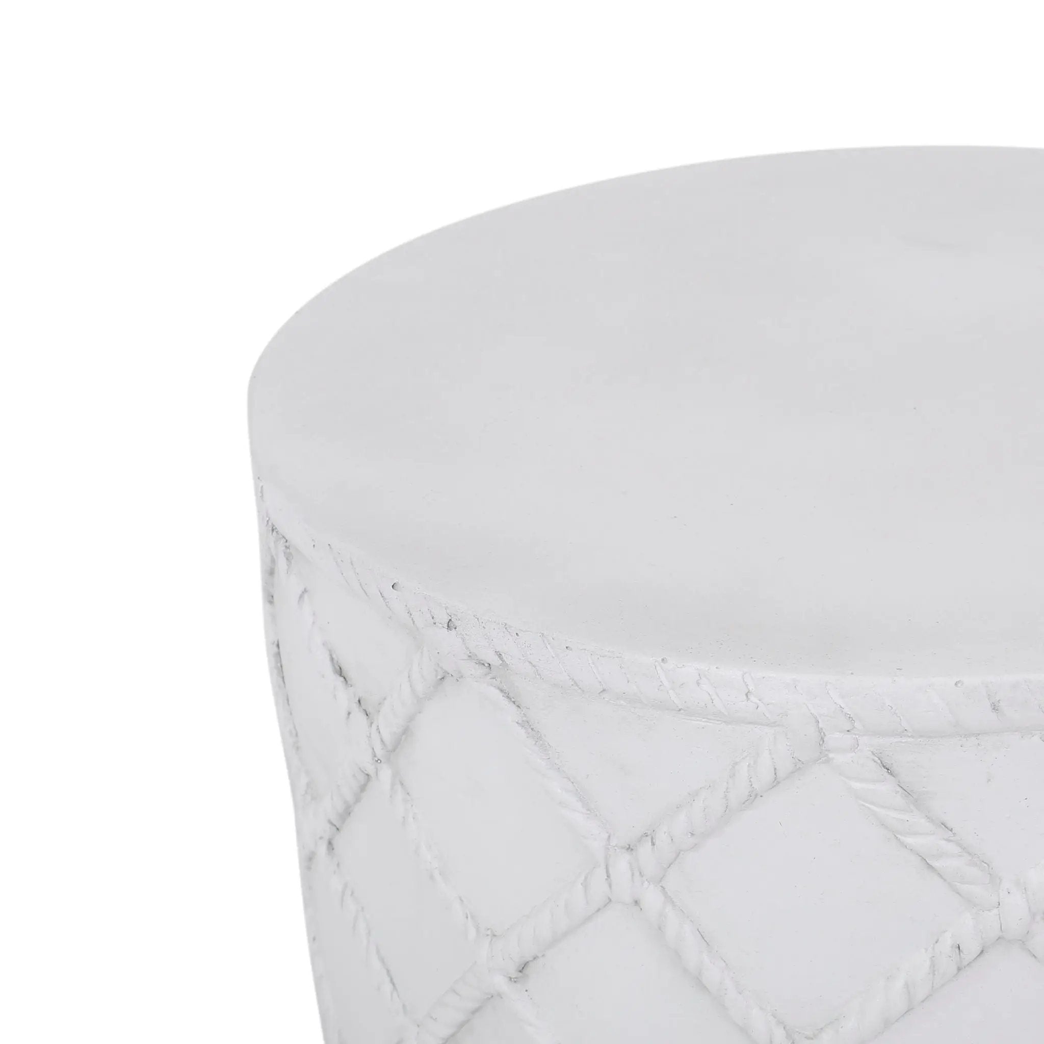 End Table, Outdoor - Antique White by HouseOfZazla