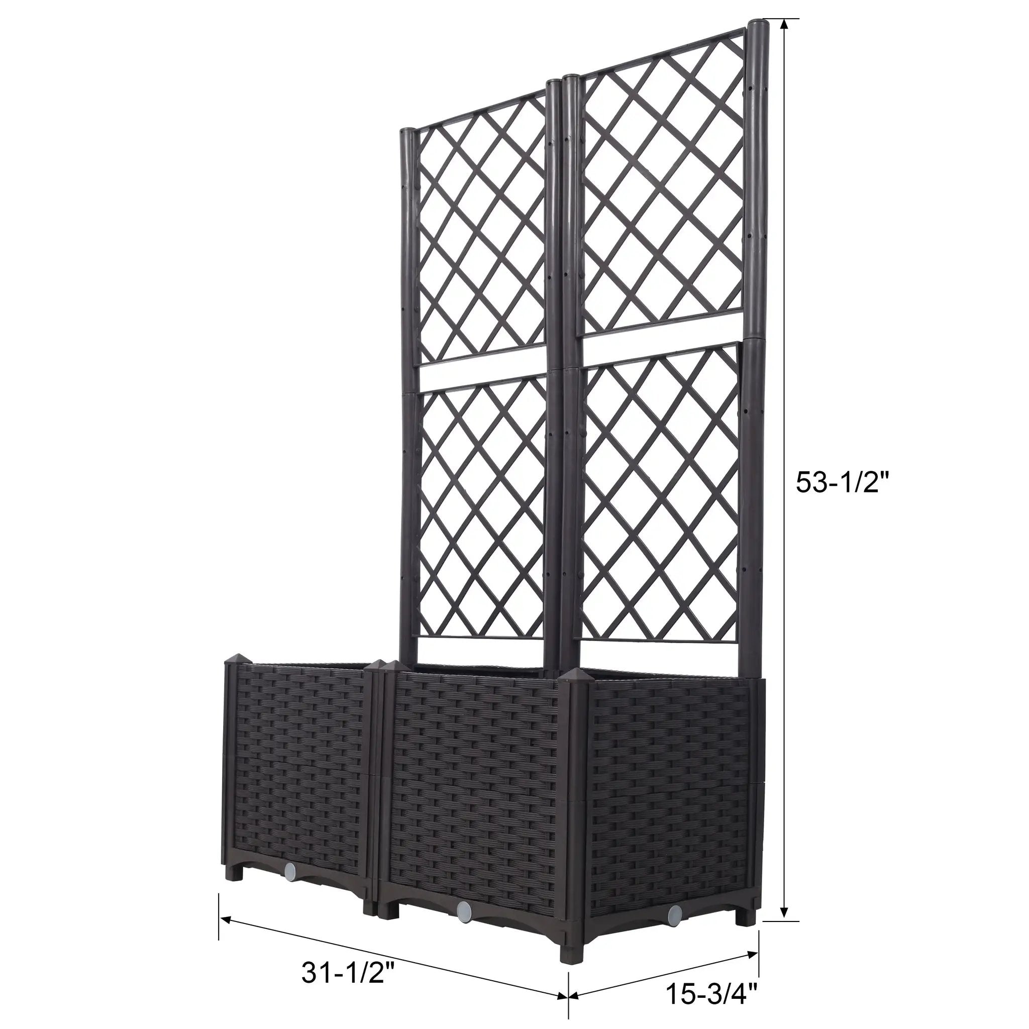 Poly Rattan Garden Planter by HouseOfZazla