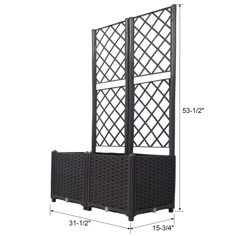 Poly Rattan Garden Planter by HouseOfZazla