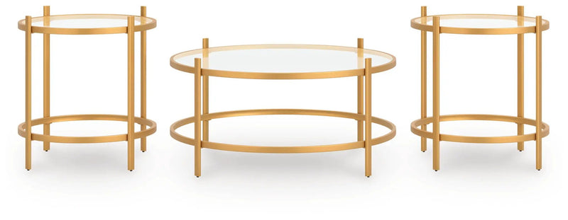 Pearlox - Occasional Table Set (Set of 3) - Gold by Unique Piece Furniture