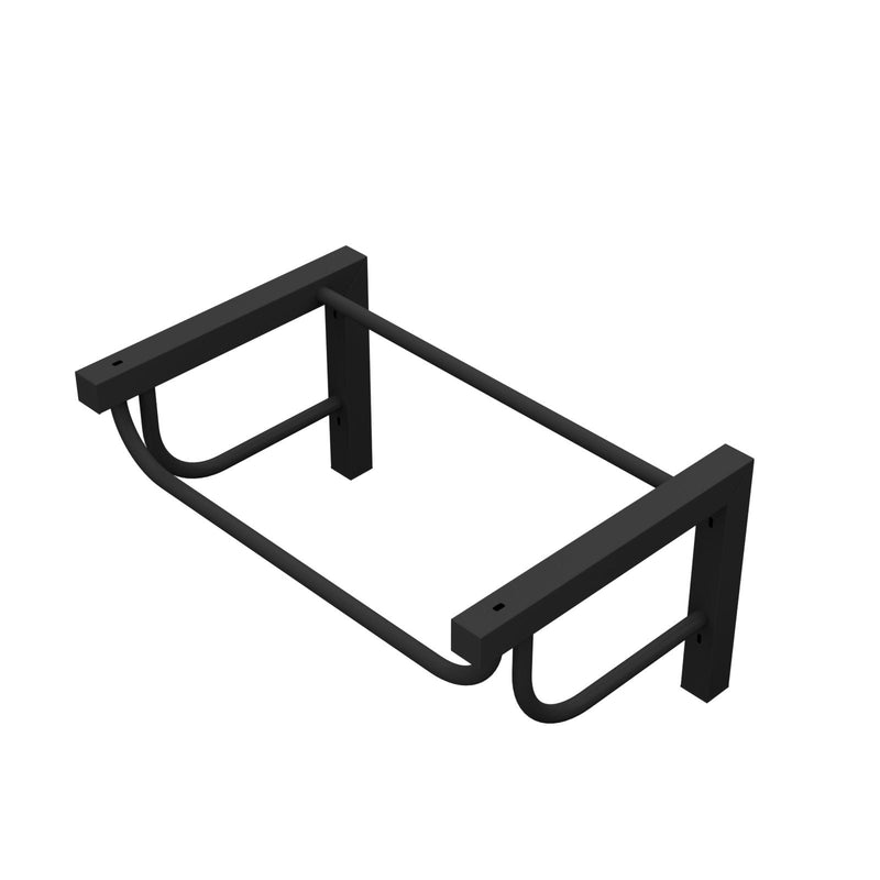 Wall Mounted Rectangular Bathroom Sink With 304 Stainless Steel Towel Bar & Overflow - White by HouseOfZazla