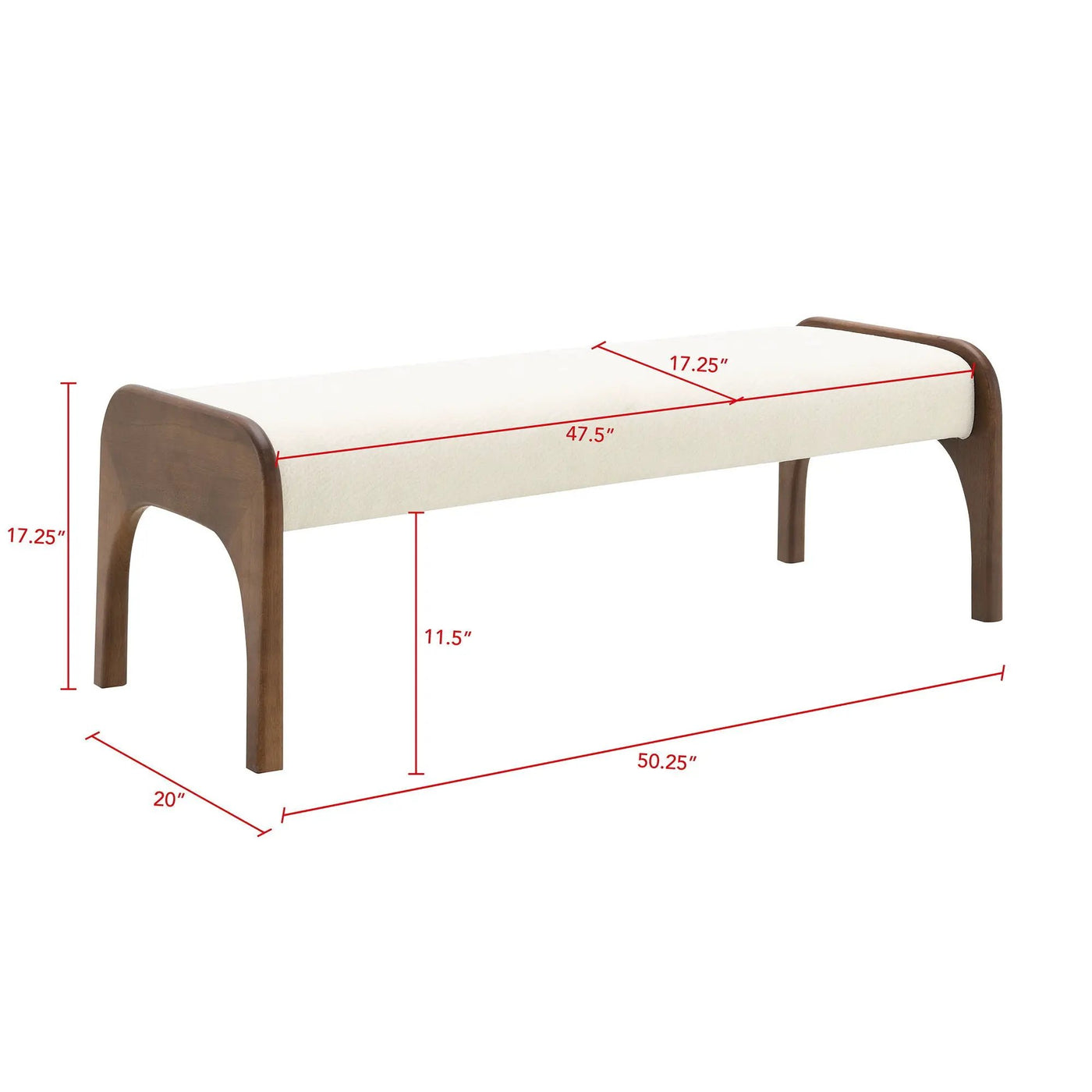 Modern Upholstered Long Bench For Kitchen by HouseOfZazla