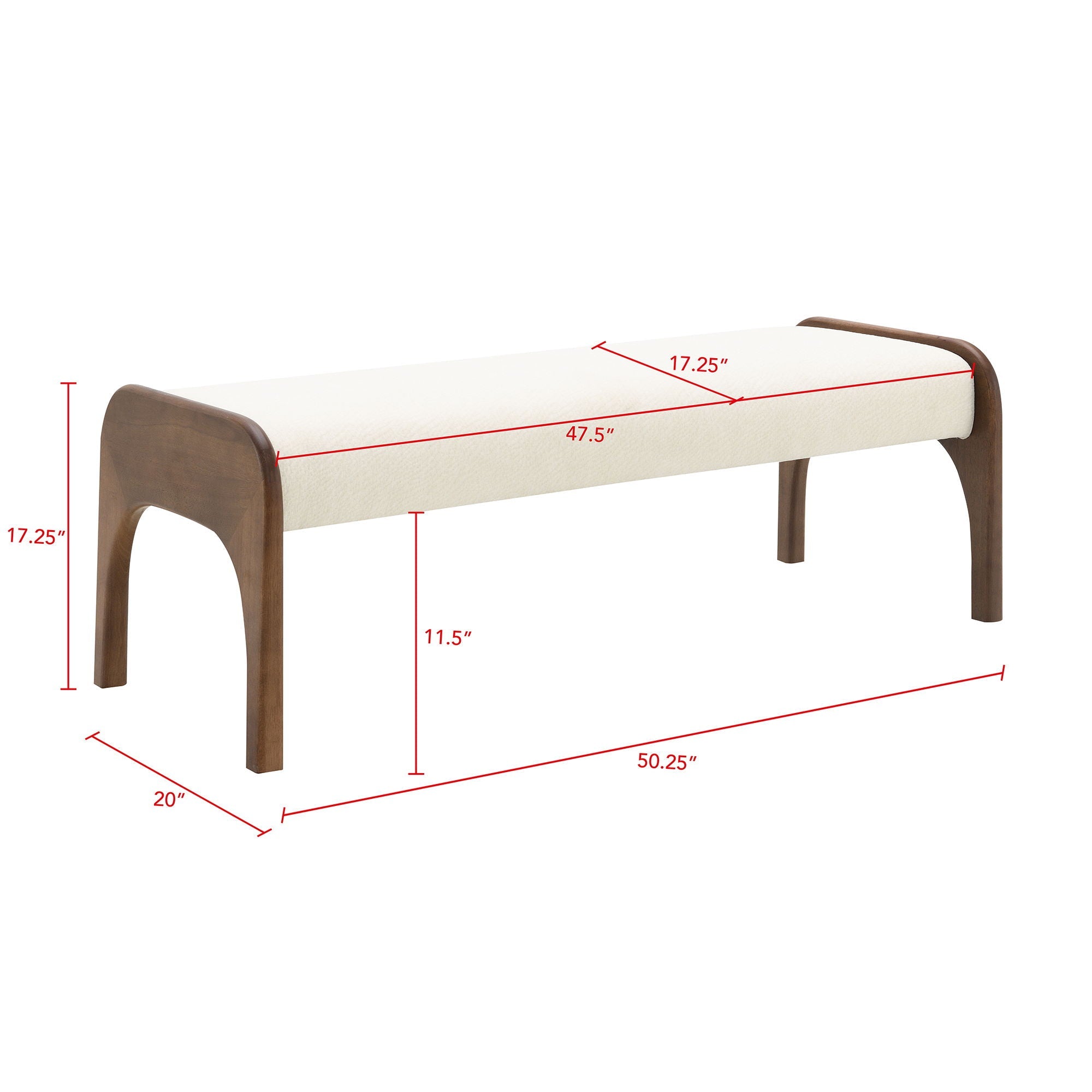 Modern Upholstered Long Bench For Kitchen by HouseOfZazla