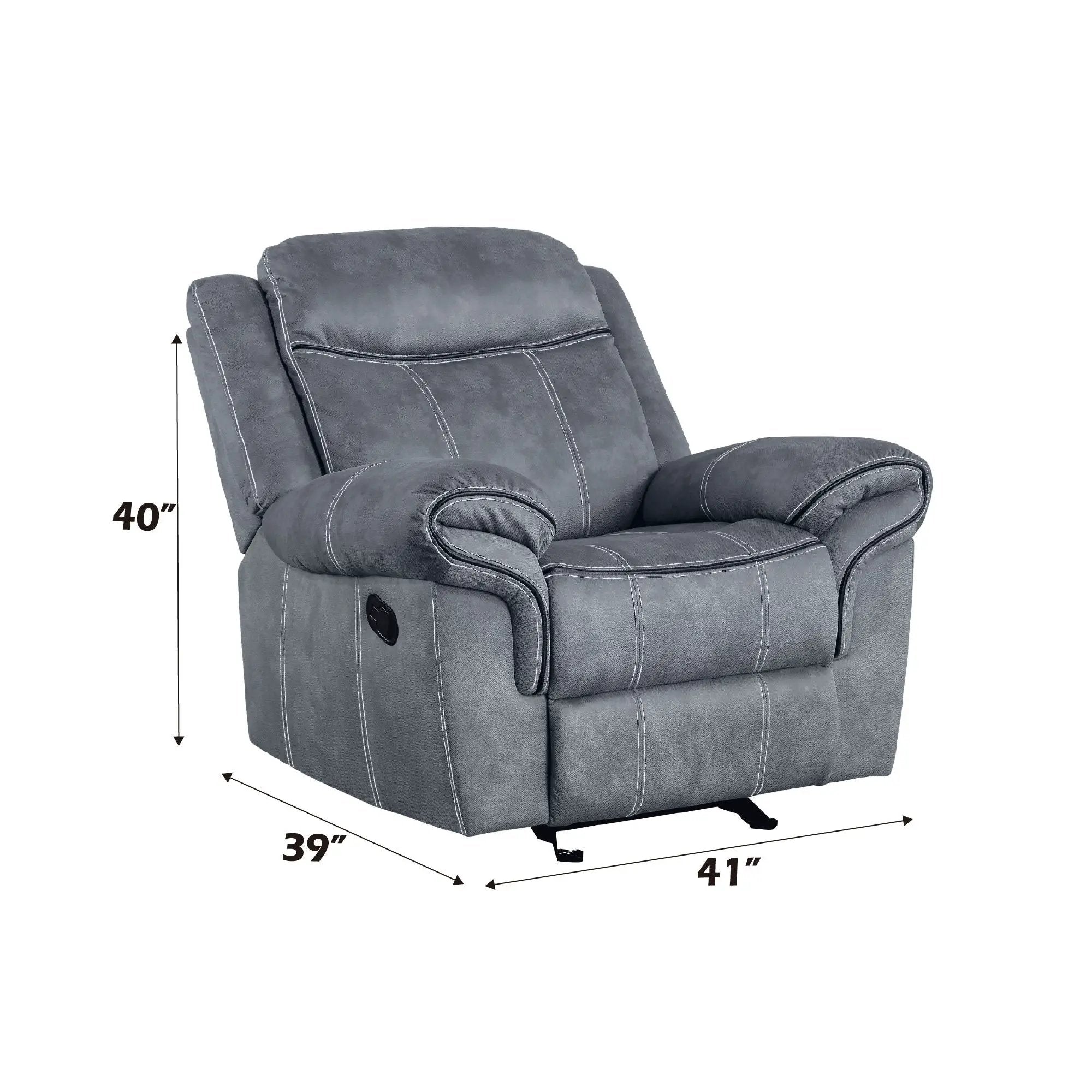Zubaida - Two Tone Glider Recliner by Unique Piece Furniture