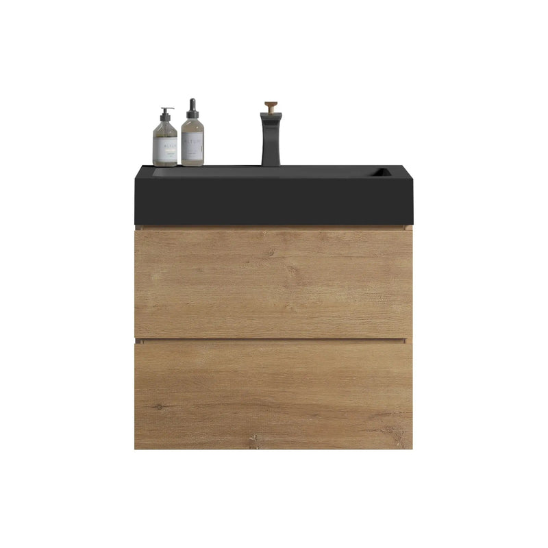 Alice Natural Oak Bathroom Vanity With Sink by HouseOfZazla