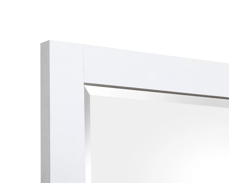 Windmill Harbour - Portrait Mirror - White Whisp And Sand by Unique Piece Furniture