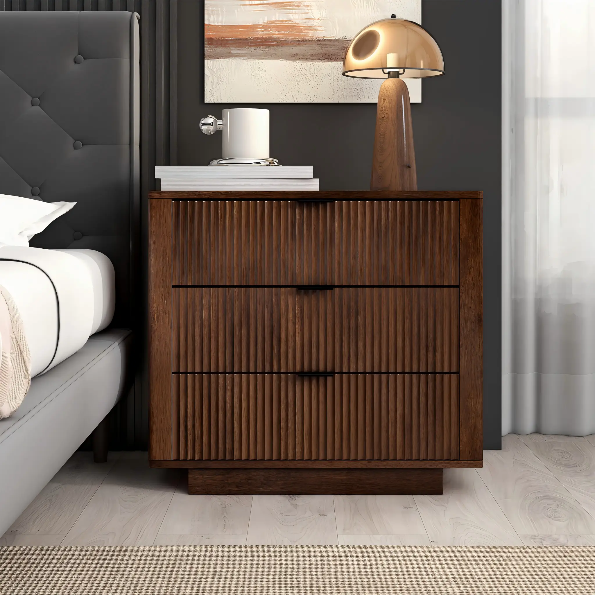 Lola Walnut Nightstand by HouseOfZazla