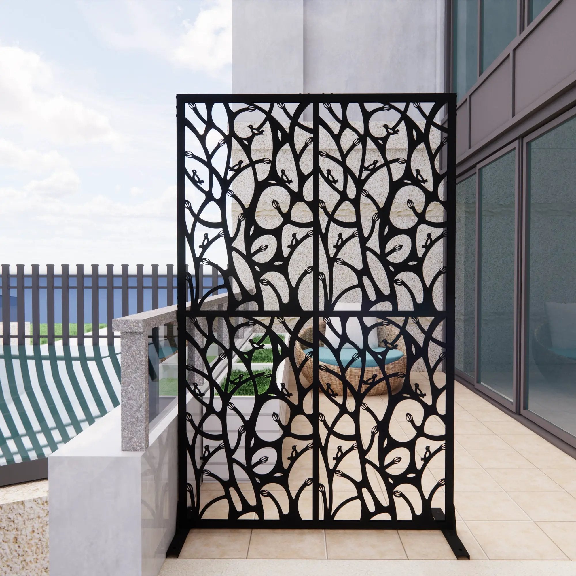 Metal Privacy Screens by HouseOfZazla