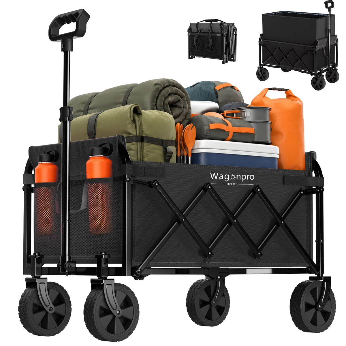 Expandable Dual-Layer Utility Wagon with Extra Space, photo 2 of 10