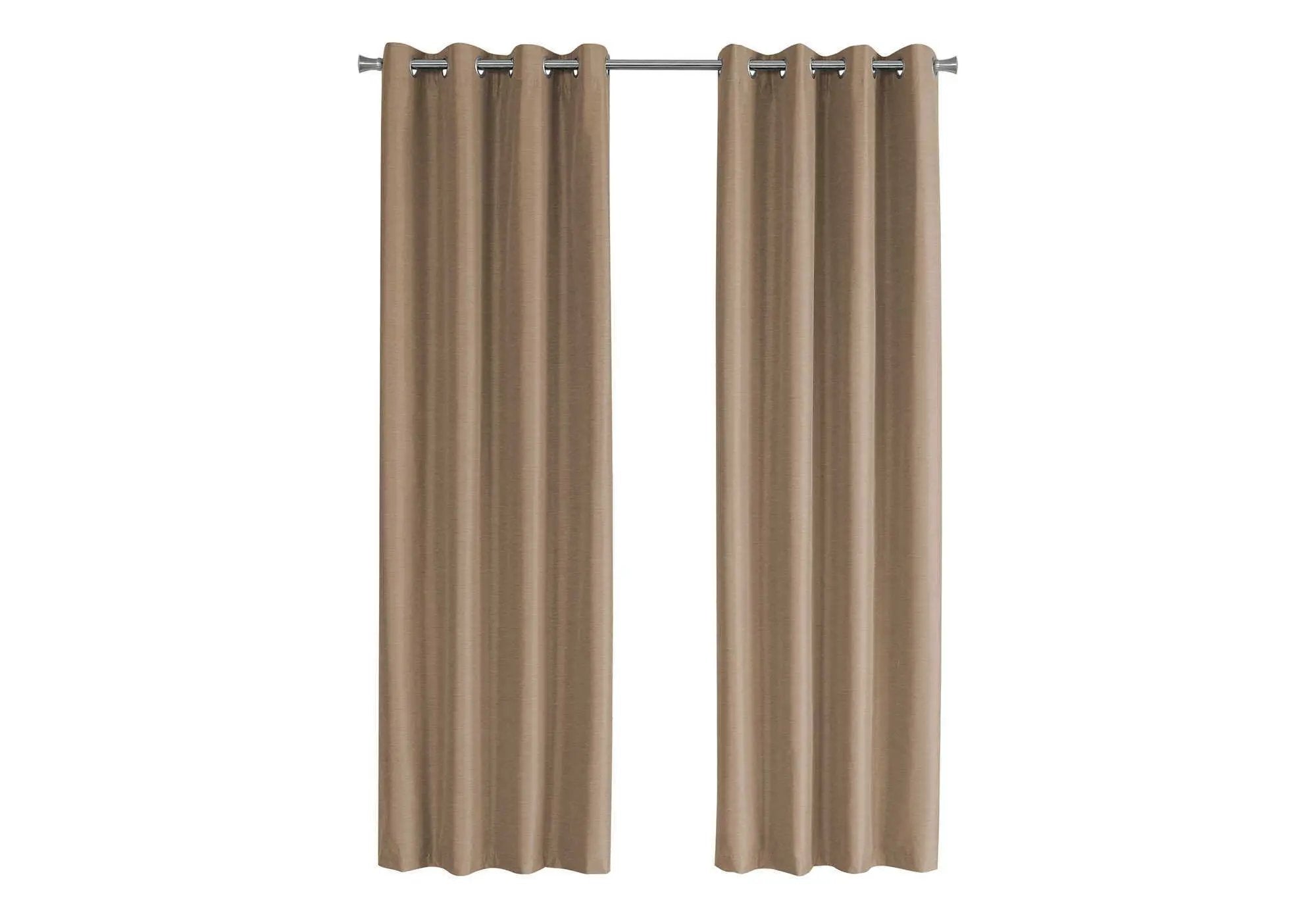 2 Pieces Set Room Darkening Curtain Panels with Grommet - Contemporary Style by HouseOfZazla