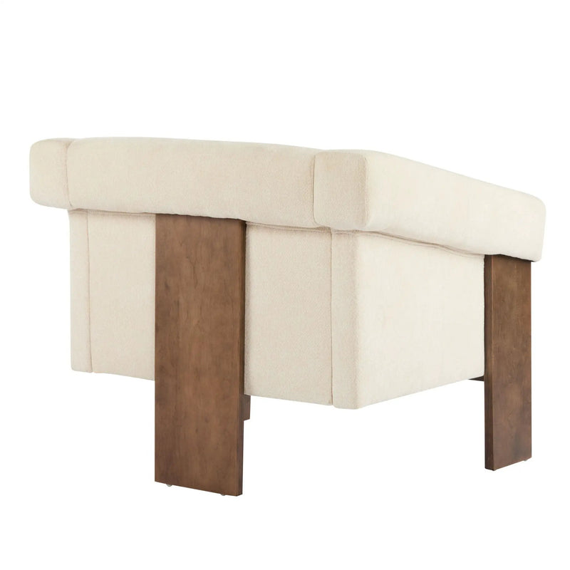 Sierra - Vintage Modern Accent Chair With Deep Cushions And Wide Armrests by HouseOfZazla