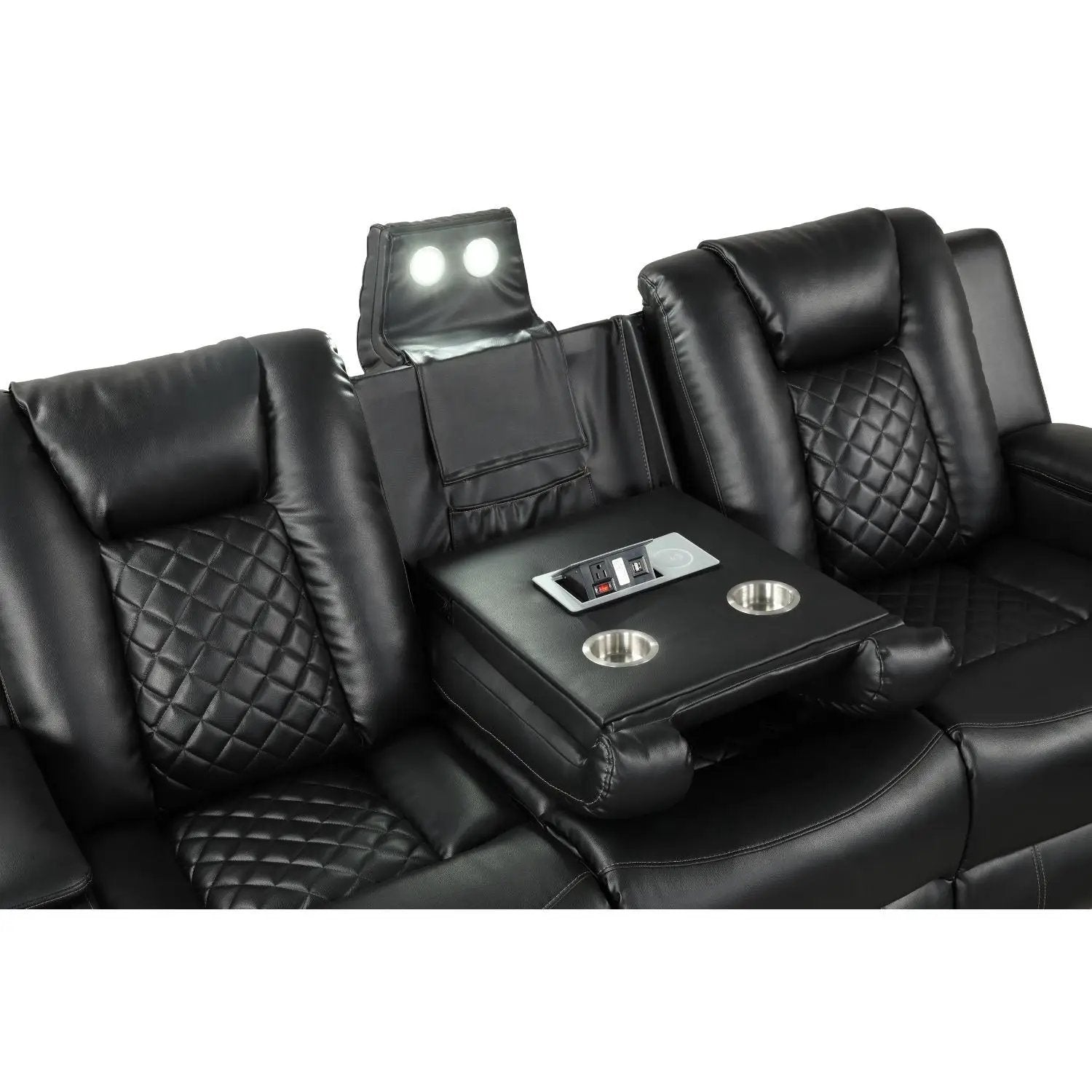 Benz - Power Reclining Sofa With LED Lighting