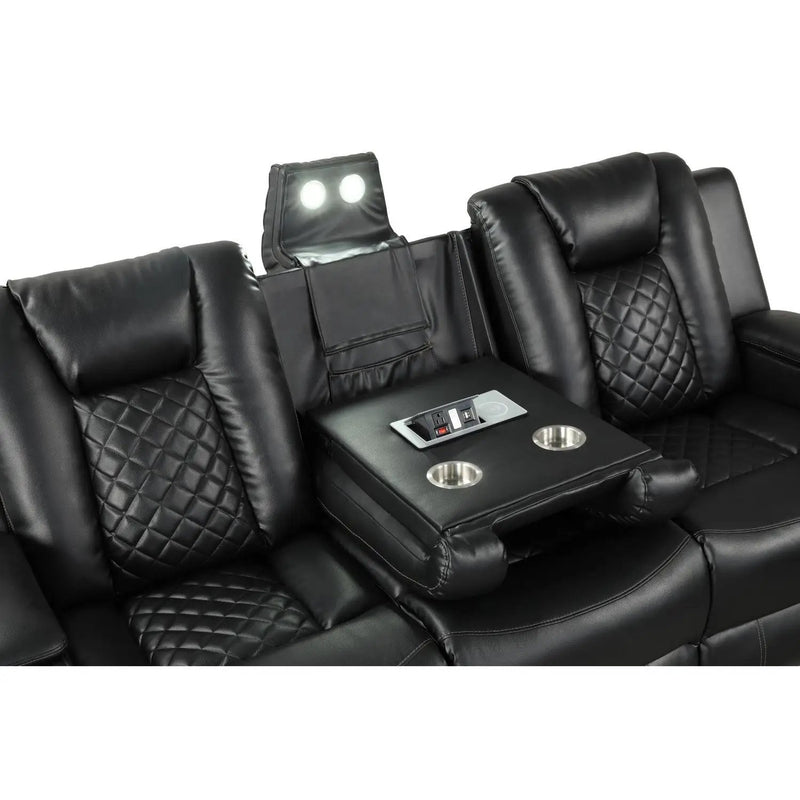 Benz - Power Reclining Sofa With LED Lighting