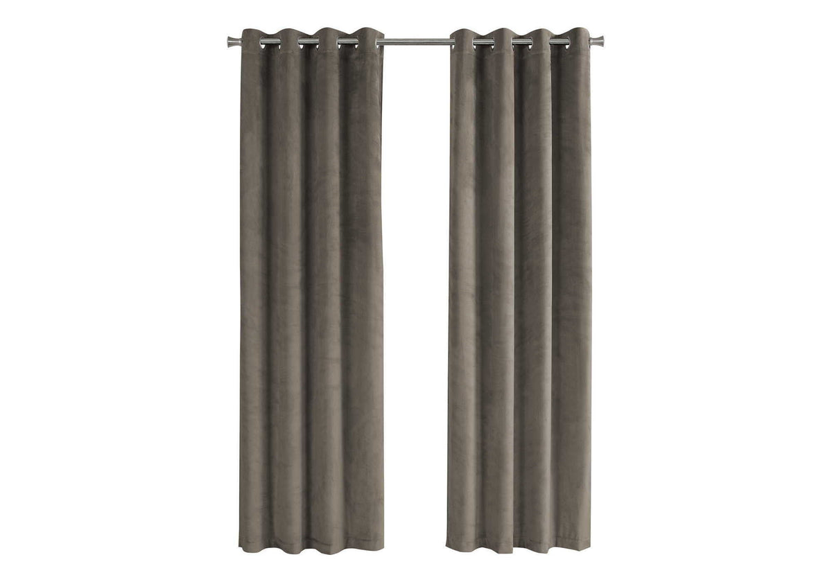 2 Pieces Set Room Darkening Curtain Panels with Grommet - Contemporary Style, photo 5 of 40