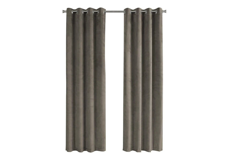 2 Pieces Set Room Darkening Curtain Panels with Grommet - Contemporary Style by HouseOfZazla