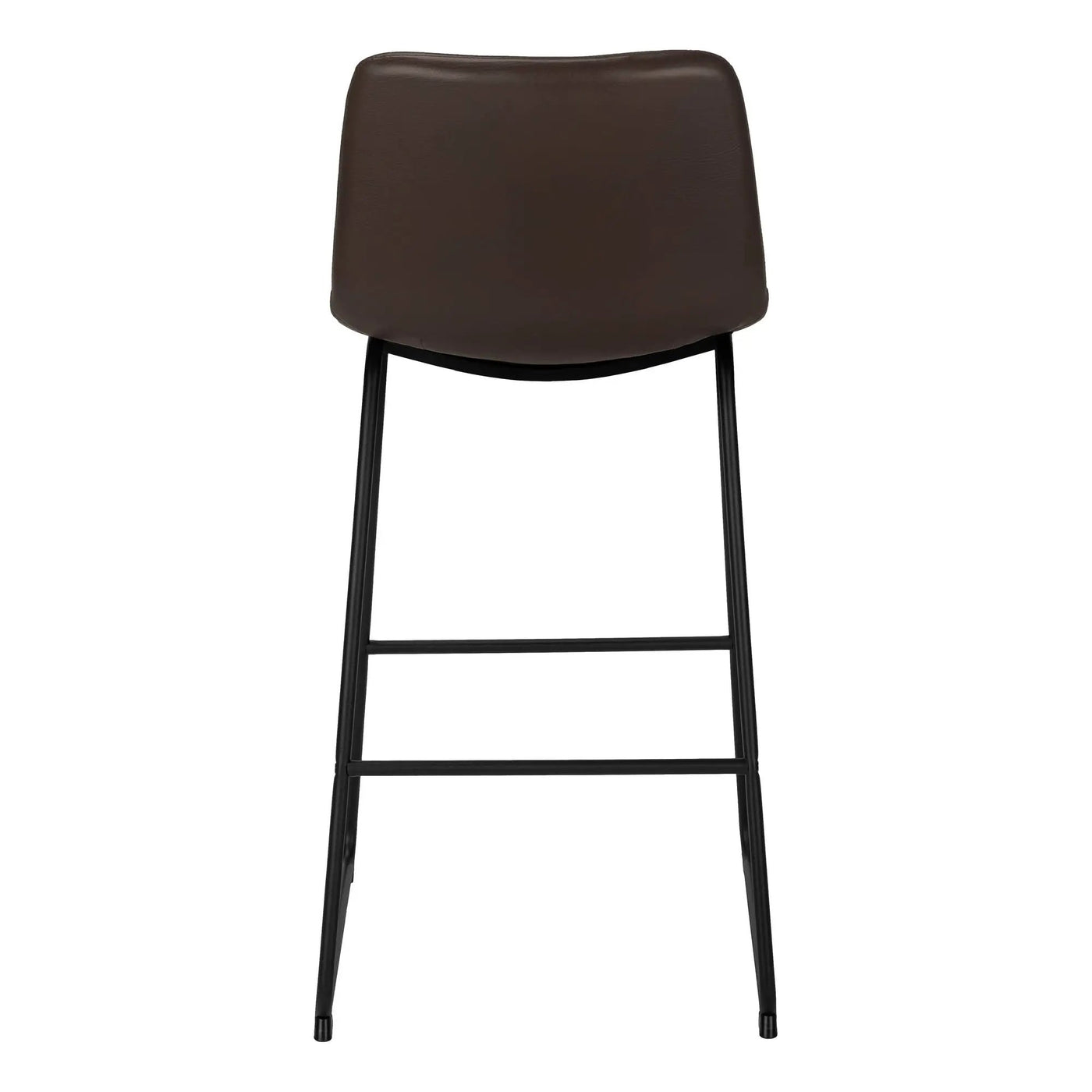 Bar Height Office Chair with Curved Backrest and Leather-Look Upholstery by HouseOfZazla