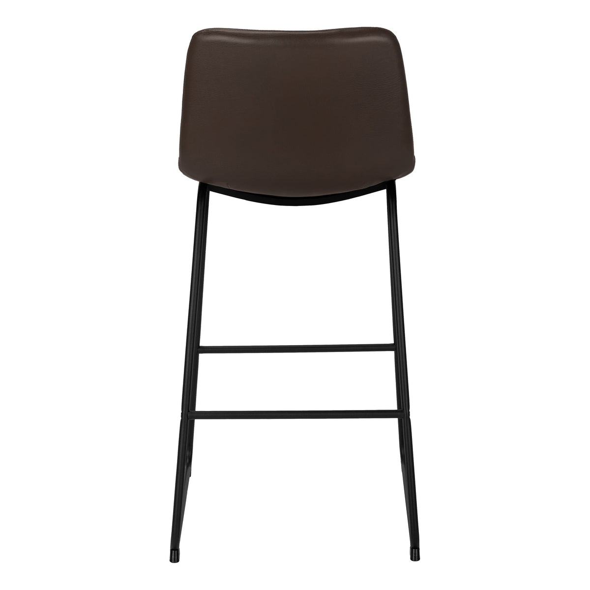 Bar Height Office Chair with Curved Backrest - Leather-Look Upholstery, photo 8 of 20