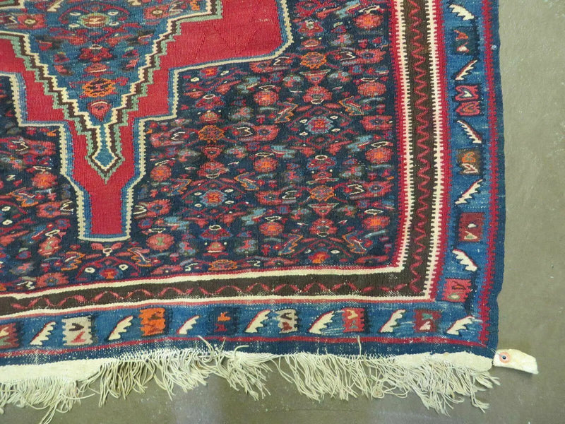 4' X 5' Antique Handmade Turkish Wool Kilim Flat weave Rug Blanket Tribal by Jewel Rugs