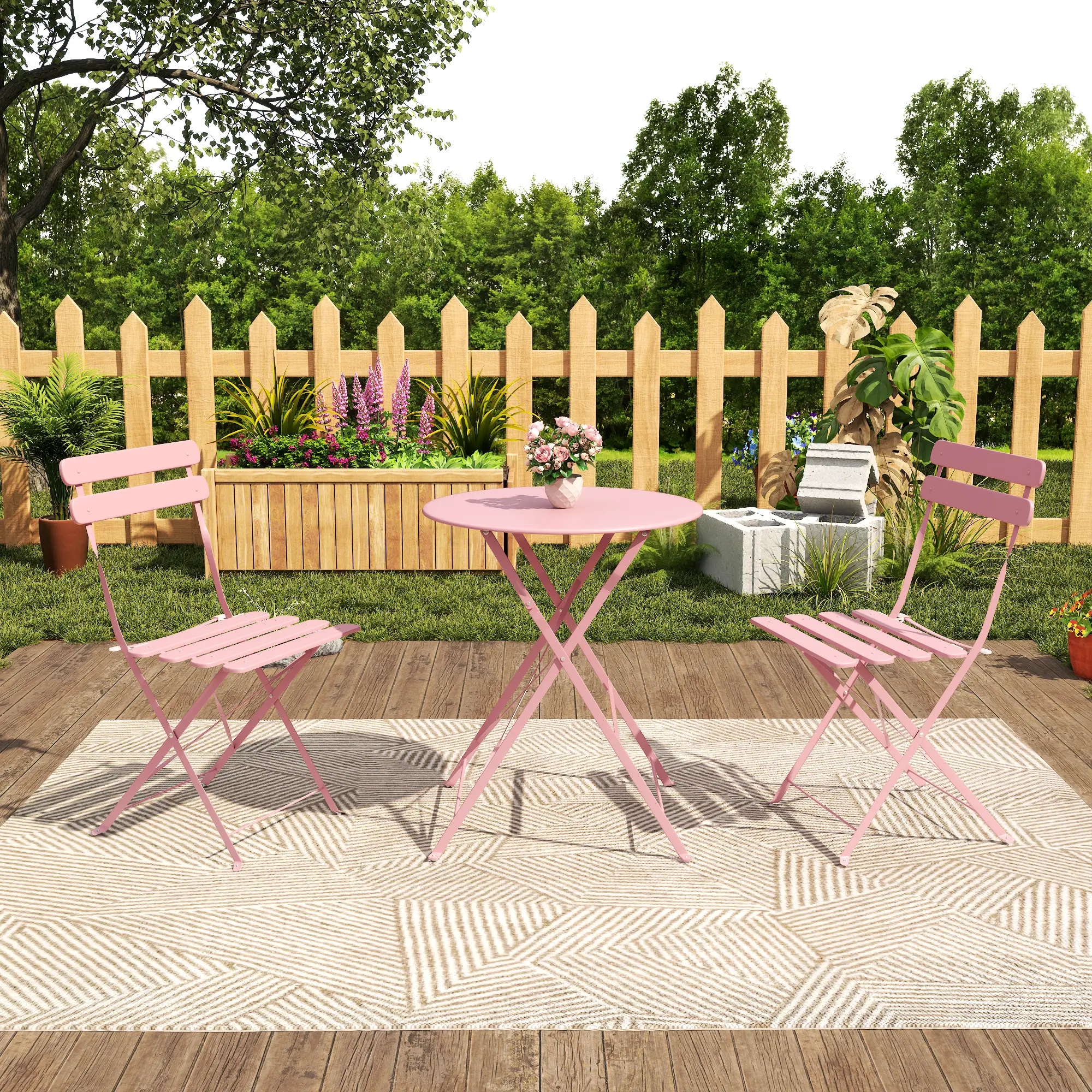Bistro Table and Chairs Set of 2 by HouseOfZazla
