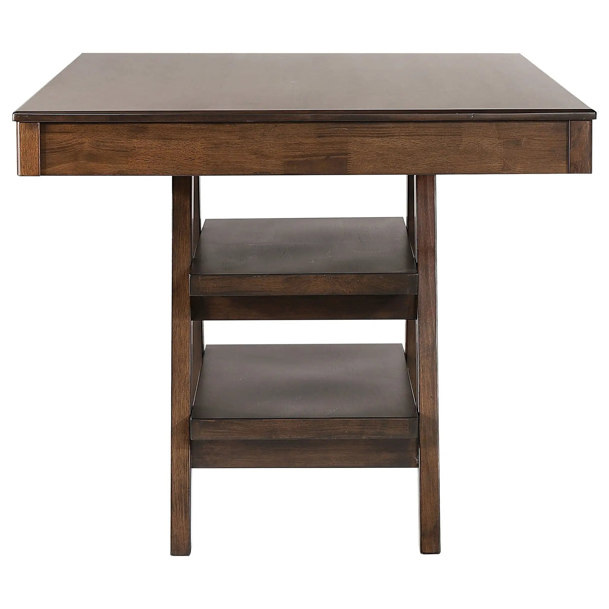 Dewey Rectangular 60-inch Counter Height Dining Table Walnut by Unique Piece Furniture