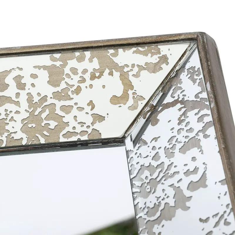 Antique Rectangle Mirror with Floral Accents by HouseOfZazla