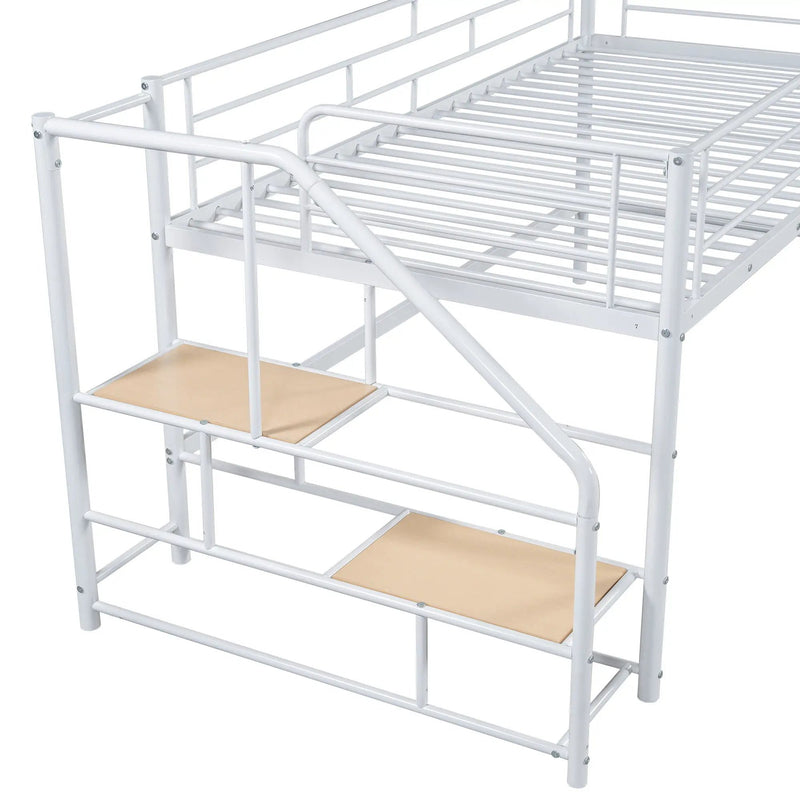 Loft Bed With Storage Stairs And Metal Frame by Unique Piece Furniture