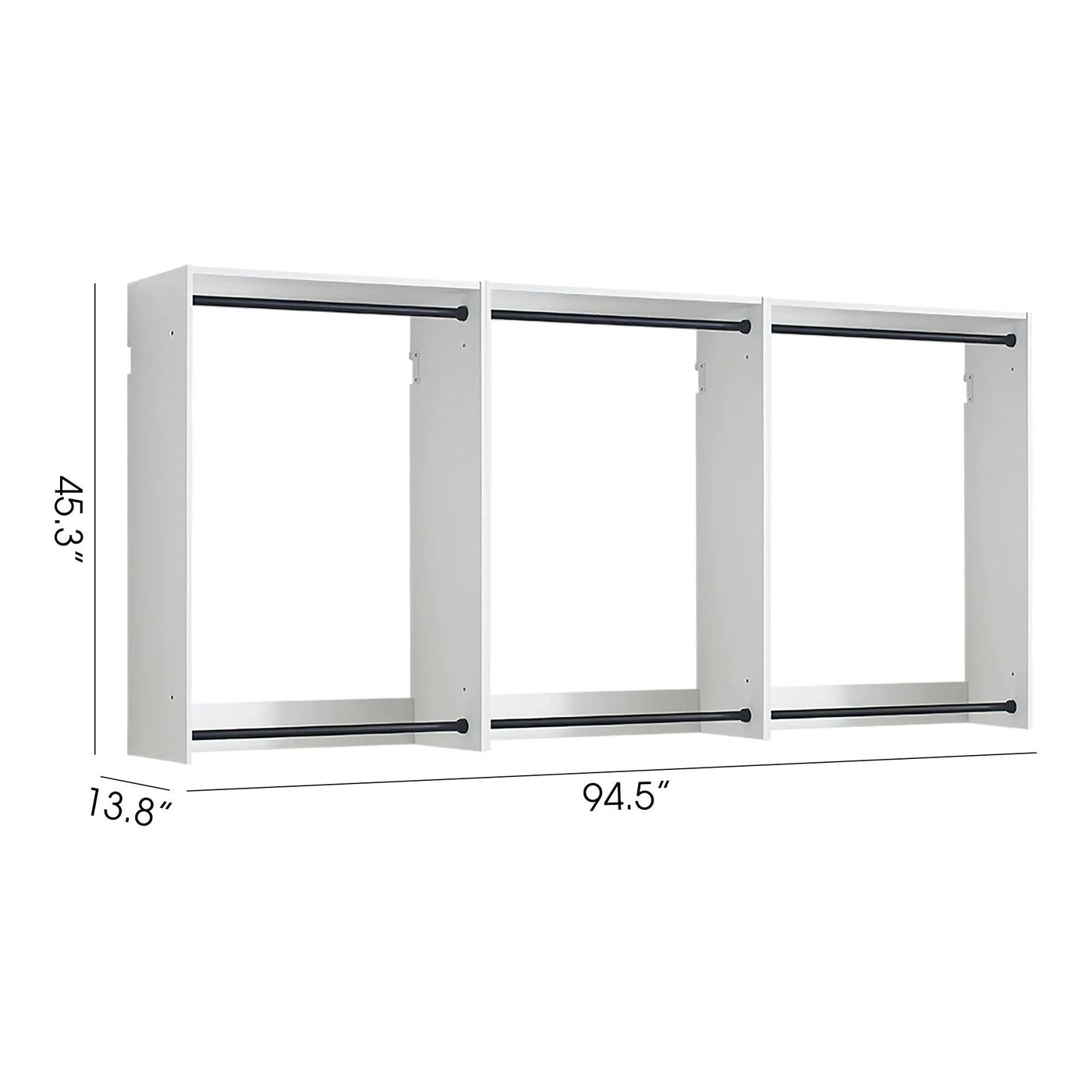 Devi - Wall Mounted Wood Closet System, Modular Units by HouseOfZazla