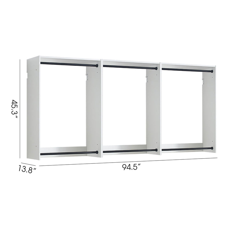 Devi - Wall Mounted Wood Closet System, Modular Units by HouseOfZazla