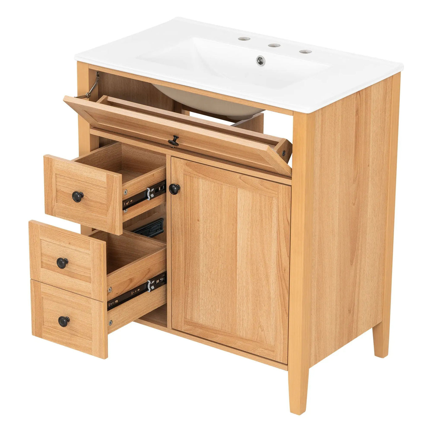 Bathroom Vanity With Sink, Soft Closing Cabinet by HouseOfZazla