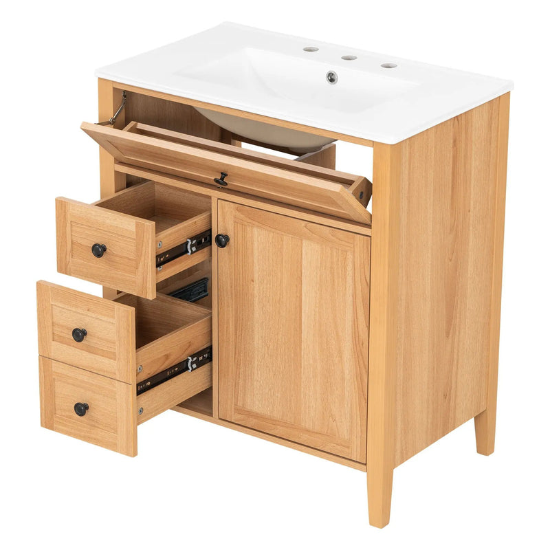 Bathroom Vanity With Sink, Soft Closing Cabinet by HouseOfZazla