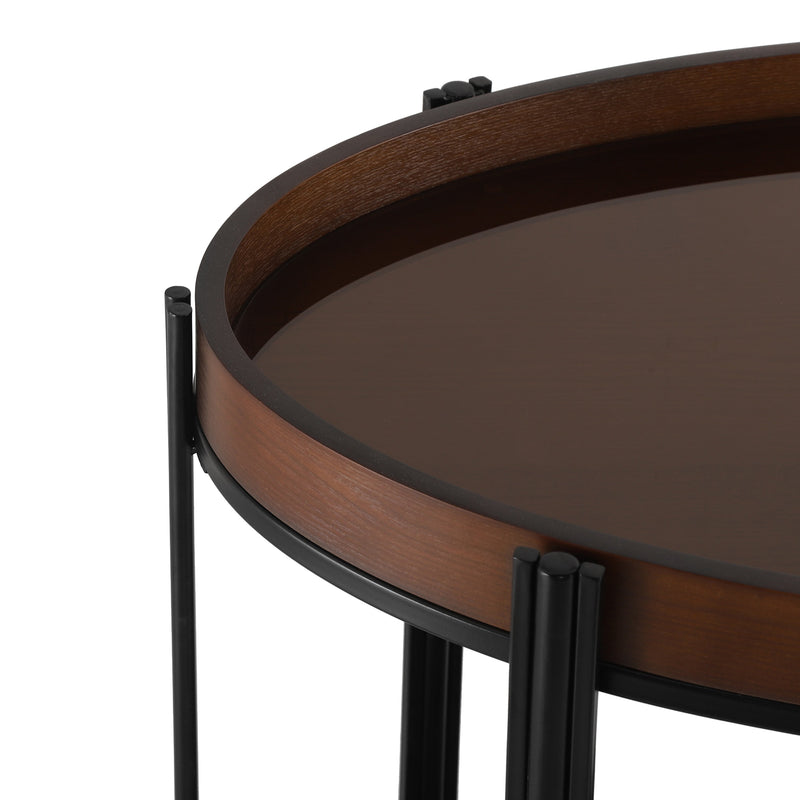 Oval 2 Shelf Dark Kitchen Cart by HouseOfZazla