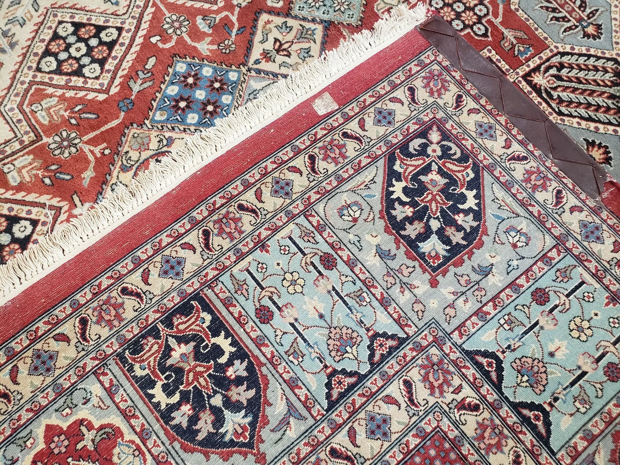 8 x11 Top Quality Veg Dye Turkish Carpet Decorative Handmade Geometric Area Rug by Jewel Rugs