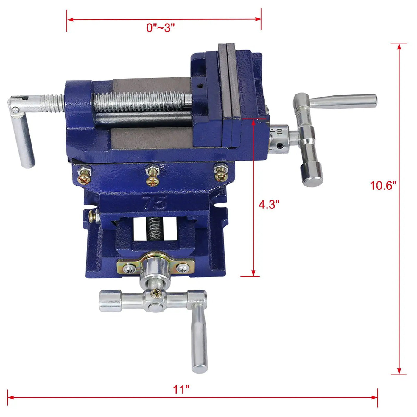 Industrial Quality Cross Slide Vise, Drill Press Metal Milling 2 Way X - Y by HouseOfZazla