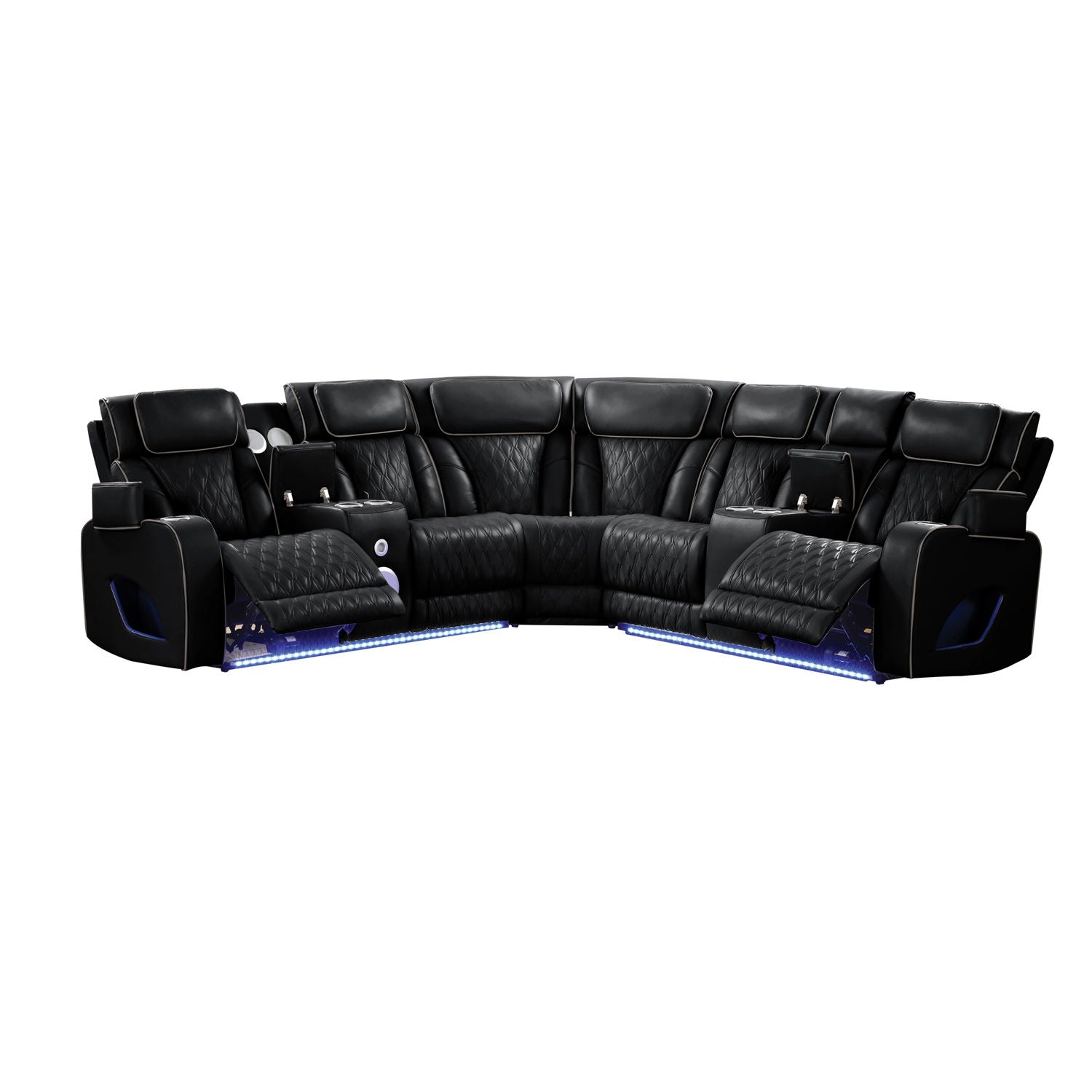 Fortuner - Power Recliner Sectional Sofa by HouseOfZazla