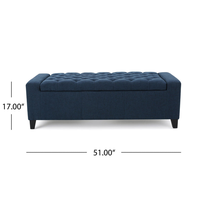 Guernsey Ottoman Storage With Tufted Top by HouseOfZazla