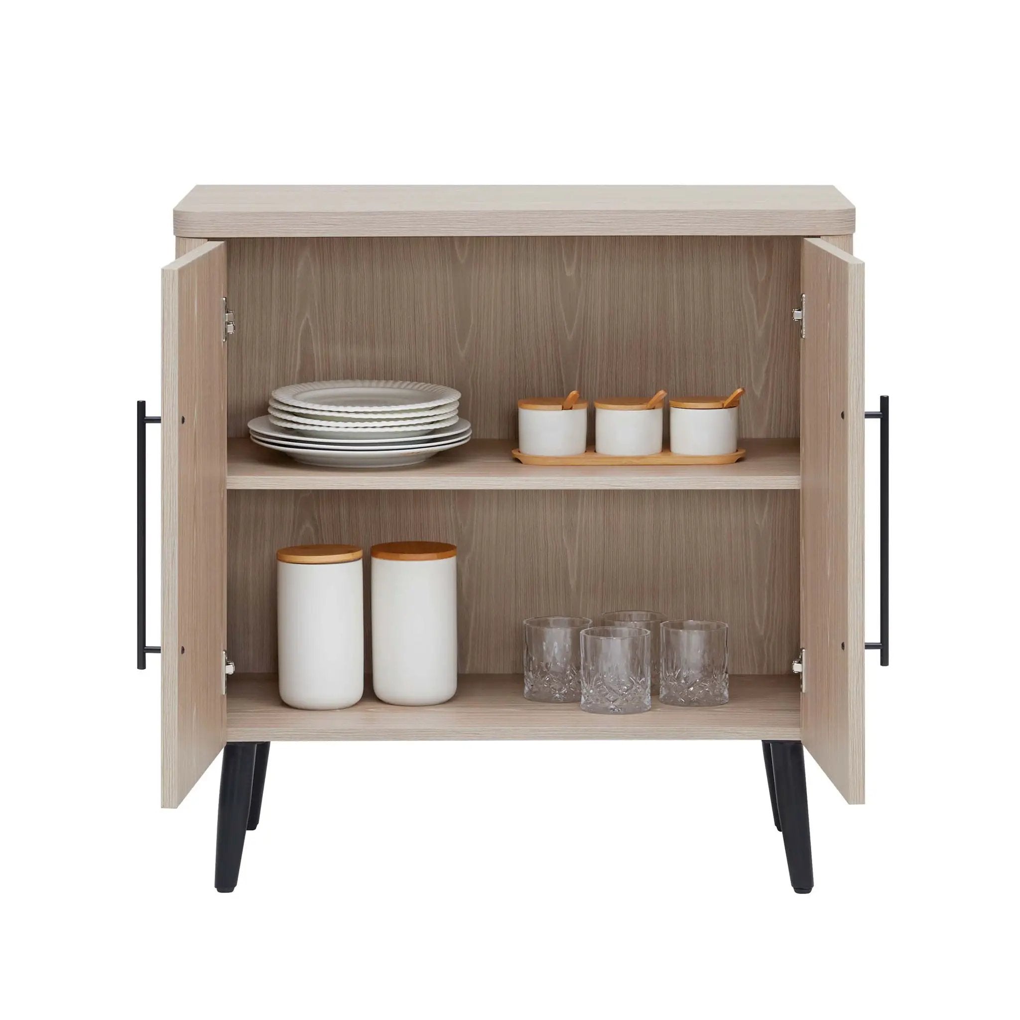 Jodie - Fluted Accent Cabinet - Oak by HouseOfZazla