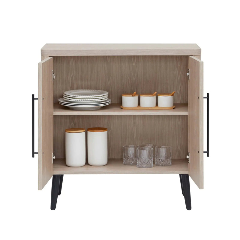 Jodie - Fluted Accent Cabinet - Oak by HouseOfZazla