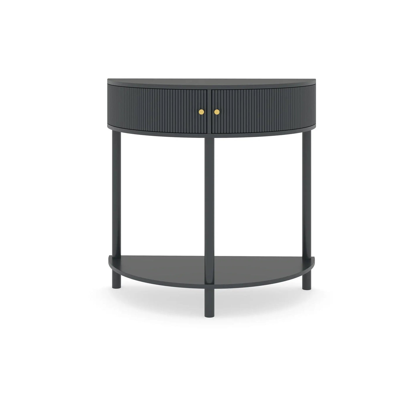 Demi Lune Console Table With 2 Storage Drawers by HouseOfZazla