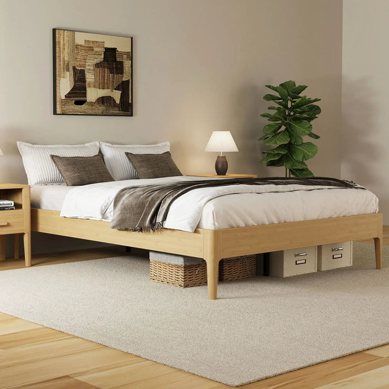 Modern Minimalist Style Platform Bed by HouseOfZazla