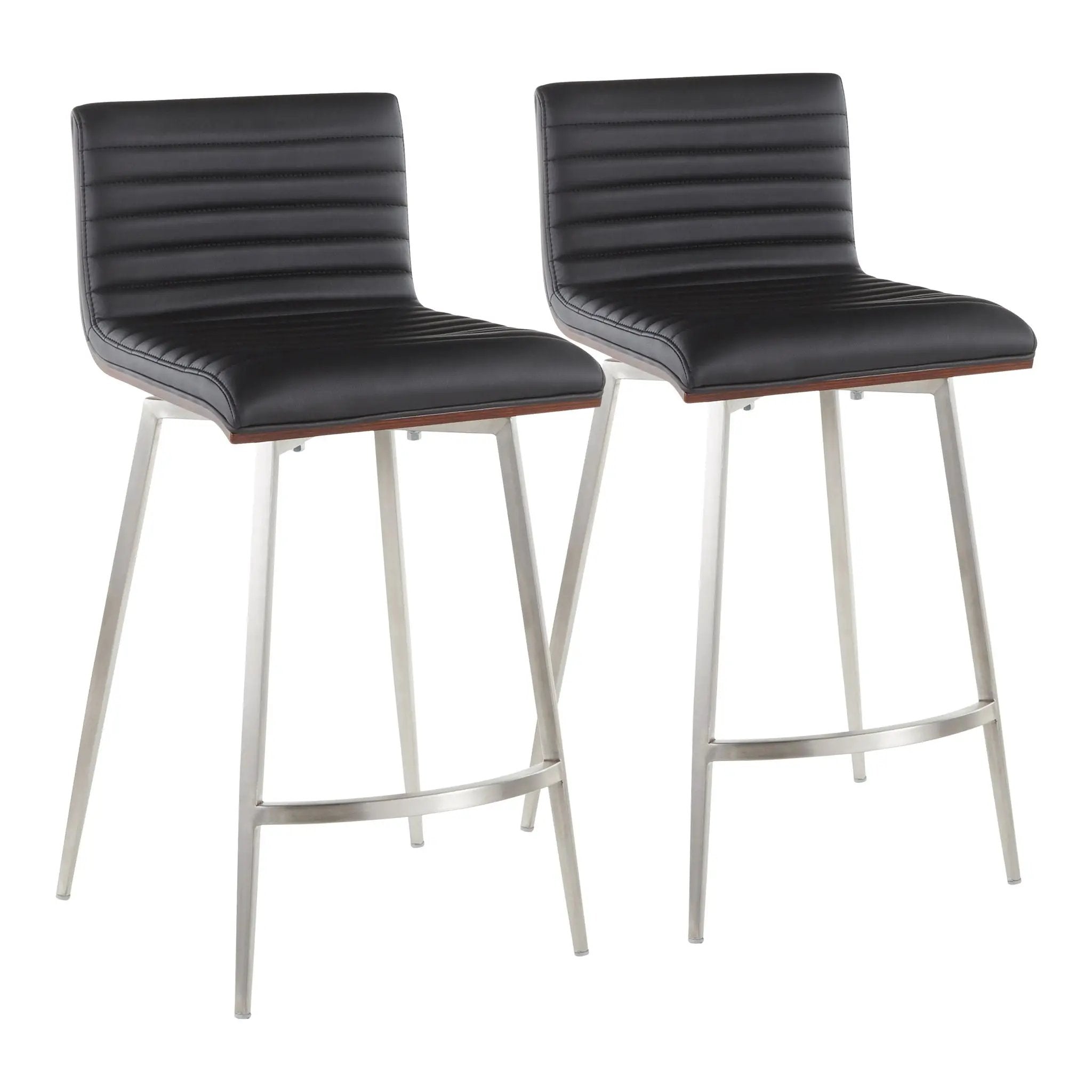 Mason - Contemporary Swivel Counter Stool (Set of 2) by HouseOfZazla