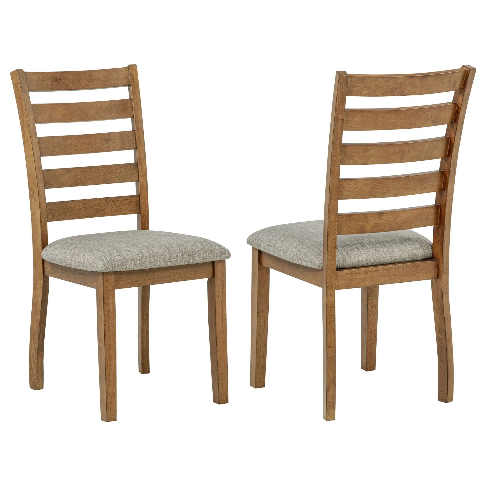 Atwood Wood Dining Side Chair Upholstered Seat Warm Brown by Unique Piece Furniture