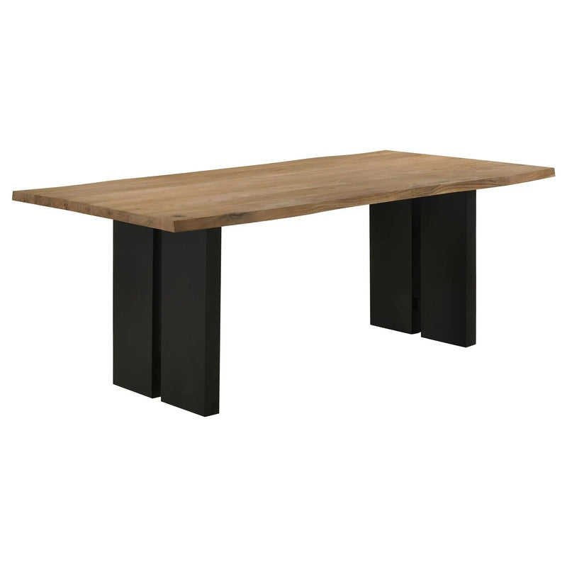 Bradshaw 80-inch Live Edge Wood Dining Table Natural Acacia by Unique Piece Furniture
