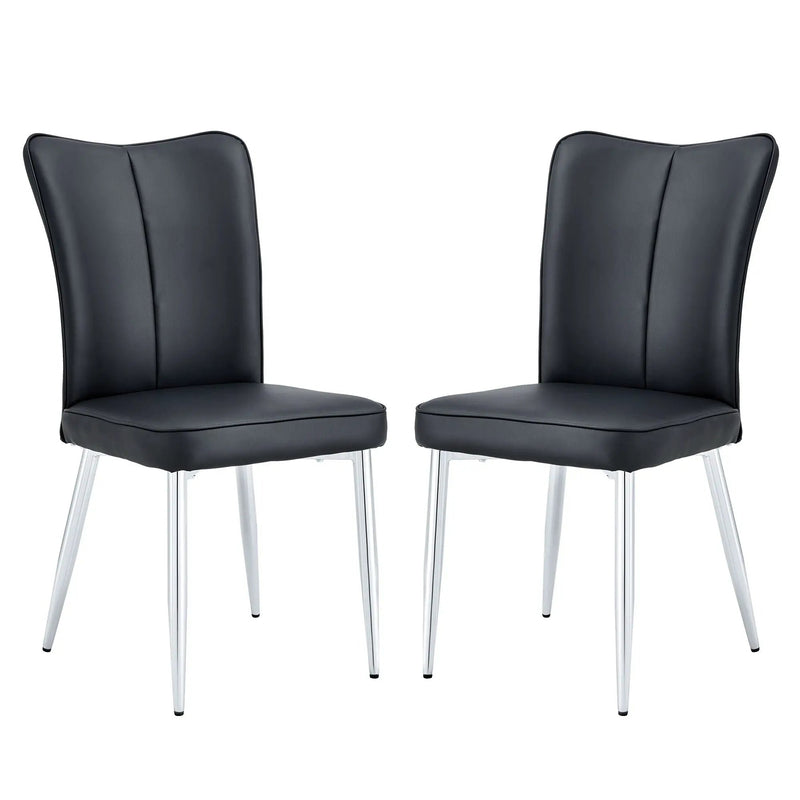 Modern Minimalist Dining Chairs With Metal Legs by HouseOfZazla